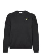 Crew Neck Jumper Tops Knitwear Jumpers Black Lyle & Scott