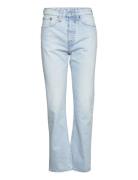 Slim High-Rise Jeans Bottoms Jeans Straight-regular Blue Hope