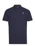 Dunda Slim Polo S\S Tops Polos Short-sleeved Navy G-Star RAW