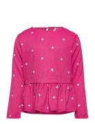 Lpselina O-Neck Ls Top Bc Tops Blouses & Tunics Pink Little Pieces