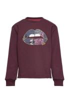 Tndallas Sweatshirt Tops T-shirts Long-sleeved T-shirts Burgundy The N...