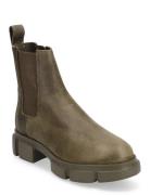 Cph570 Vitello Teddy Black Shoes Chelsea Boots Khaki Green Copenhagen ...