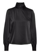 Emilia Blouse Tops Blouses Long-sleeved Black Love Lolita