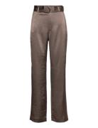 Nera Trouser Bottoms Trousers Straight Leg Brown Filippa K