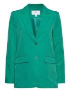 Vikamma Loose Blazer - Noos Blazers Single Breasted Blazers Green Vila