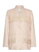 Gigi Jacket Blazers Single Breasted Blazers Cream Notes Du Nord