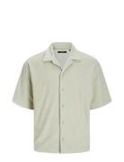 Jprbla Terry Ss Resort Shirt Tops Shirts Short-sleeved Green Jack & J ...