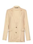 Vmmymilo Ls Blazer Wvn Ga Blazers Single Breasted Blazers Beige Vero M...