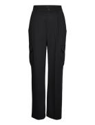 Trousers Becca Bottoms Trousers Wide Leg Black Lindex