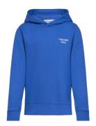 Ckj Stack Logo Hoodie Tops Sweat-shirts & Hoodies Hoodies Blue Calvin ...