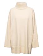 Retreat Polo Dress Tops Knitwear Turtleneck Cream A Part Of The Art