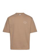 Ranger Stamp Tee Tops T-shirts Short-sleeved Beige HOLZWEILER