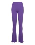 Dense Knit Slit Pants Bottoms Trousers Flared Purple REMAIN Birger Chr...