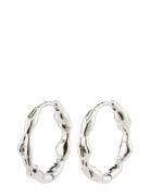 Zion Recycled Organic Shaped Medium Hoops Accessories Jewellery Earrin...