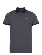 4-Col Oxford Ss Pique Tops Polos Short-sleeved Blue GANT