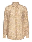 Phagors Blouse Tops Blouses Long-sleeved Beige Résumé