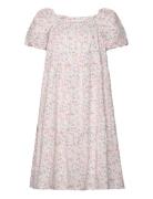 Dress Puff Sleeve Aop Flowers Dresses & Skirts Dresses Casual Dresses ...