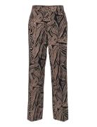 Cumelania Printed Pants Bottoms Trousers Wide Leg Black Culture