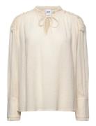 Cheyenne - Sheer Cotton Tops Blouses Long-sleeved Cream Day Birger Et ...