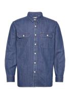 Jackson Worker Sterling Dark W Tops Shirts Casual Blue LEVI´S Men