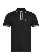 Earl Org Piq Sticker Tops Polos Short-sleeved Black Original Penguin