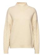 2Nd Linden - Chunky Lambswool Tops Knitwear Turtleneck Beige 2NDDAY