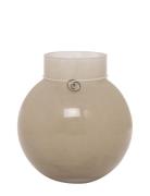 Glassvase Home Decoration Vases Big Vases Beige ERNST