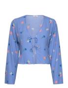 Enlime Ls Top Aop 7014 Tops Blouses Long-sleeved Blue Envii