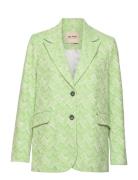 Ivory Leela Blazer Blazers Single Breasted Blazers Green MOS MOSH