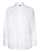 Boxy Shirt Tops Shirts Long-sleeved White Hope