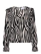 Vifini Ck L/S Top/Su Tops Blouses Long-sleeved Black Vila