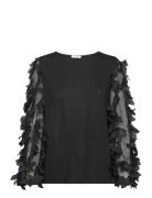 Hero Top Tops Blouses Long-sleeved Black Ida Sjöstedt