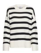 Mschjillena Pullover Stp Tops Knitwear Jumpers White MSCH Copenhagen