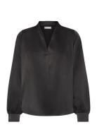 Frviline Bl 1 Tops Blouses Long-sleeved Black Fransa