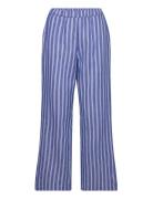 Pclilja Hw Pant D2D Bottoms Trousers Wide Leg Blue Pieces