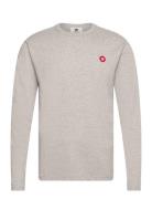 Mel Longsleeve Gots Tops T-shirts Long-sleeved Grey Double A By Wood W...