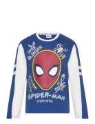 T-Shirt Tops T-shirts Long-sleeved T-shirts Blue Spider-man