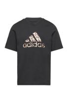 G Animal Tee Sport T-shirts Short-sleeved Black Adidas Performance