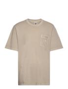 Ess+ Dye Pkt T Sport T-shirts Short-sleeved Beige Adidas Originals