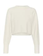 Alphagz Short Pullover Tops Knitwear Jumpers Cream Gestuz