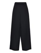 Echo Crepe Full Length Trouser Bottoms Trousers Wide Leg Black French ...