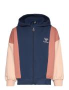 Hmlbloxi Zip Jacket Sport Sweat-shirts & Hoodies Hoodies Blue Hummel