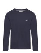 Shield Ls T-Shirt Tops T-shirts Long-sleeved T-shirts Blue GANT