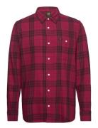 Leesure Shirt Tops Shirts Casual Burgundy Lee Jeans