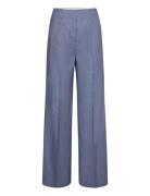 Tasena1 Bottoms Trousers Wide Leg Blue BOSS