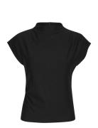 Rifagz Tee Noos Tops Blouses Short-sleeved Black Gestuz