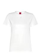 Deloris Tops T-shirts & Tops Short-sleeved White HUGO