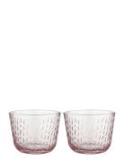 Syksy Tumbler 2 Dl 2 Pcs Home Tableware Glass Drinking Glass Pink Mari...