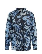 Blouse 1/1 Sleeve Tops Blouses Long-sleeved Blue Gerry Weber