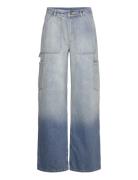 Dip Dye Jeans Bottoms Jeans Wide Blue H2O Fagerholt